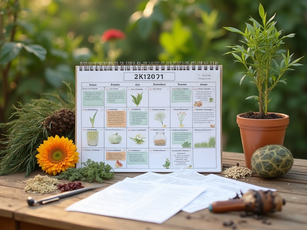 Calendrier de planification des cultures saisonnières