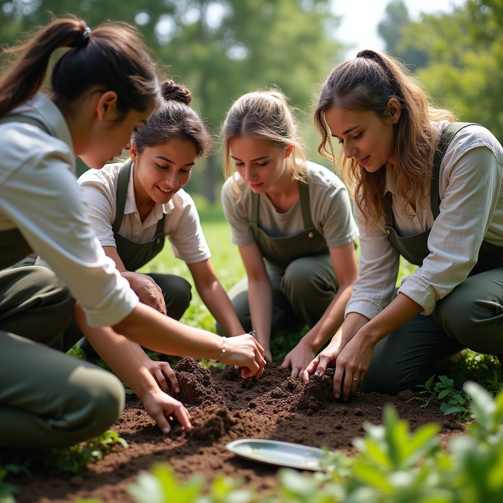 Atelier pratique de permaculture avec participants